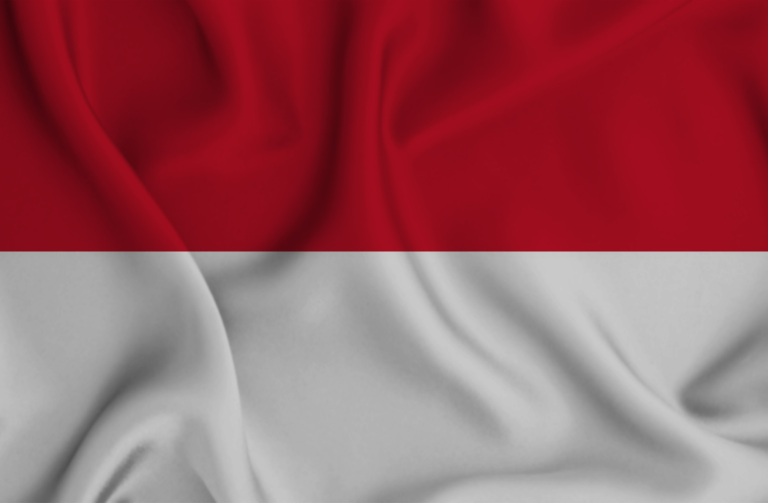 waving flags of indonesia